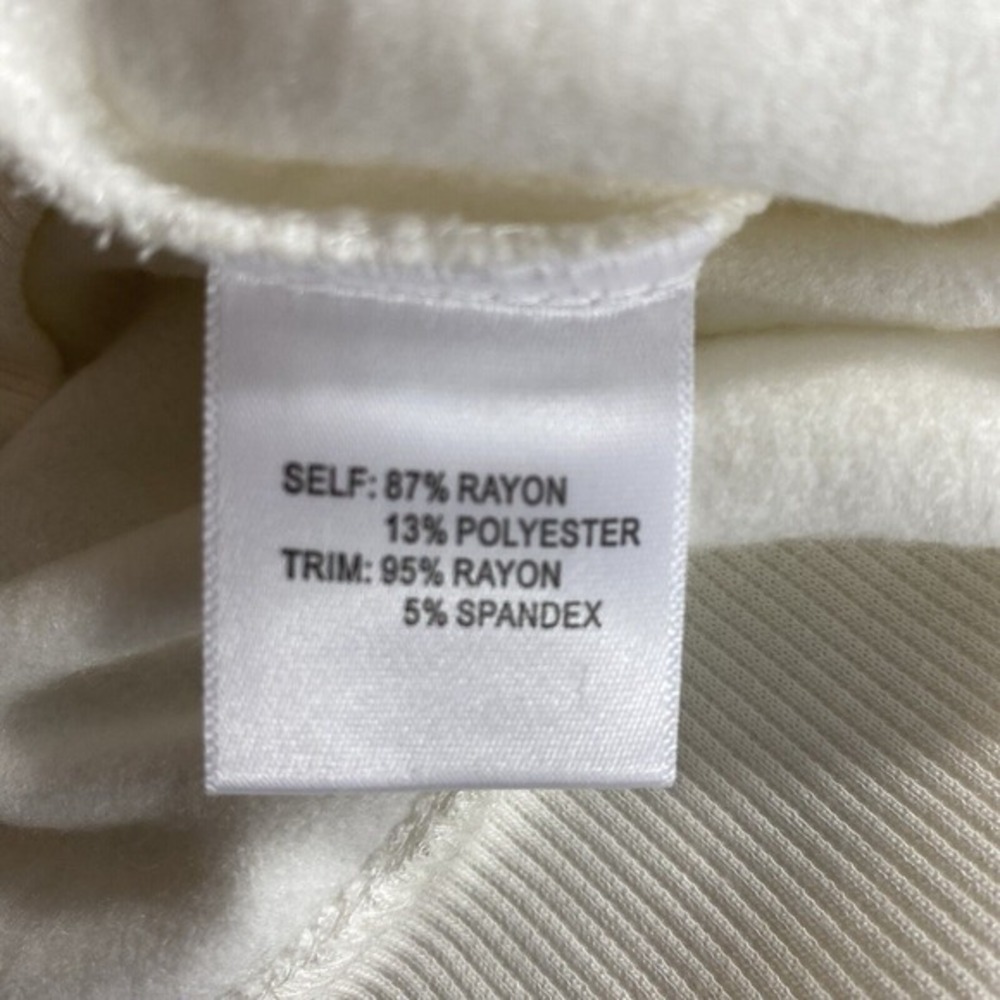 Jane Delancey  Embroidered Rigatoni Sweater Women M‎ Cream Italian Grandmacore - Picture 6 of 10